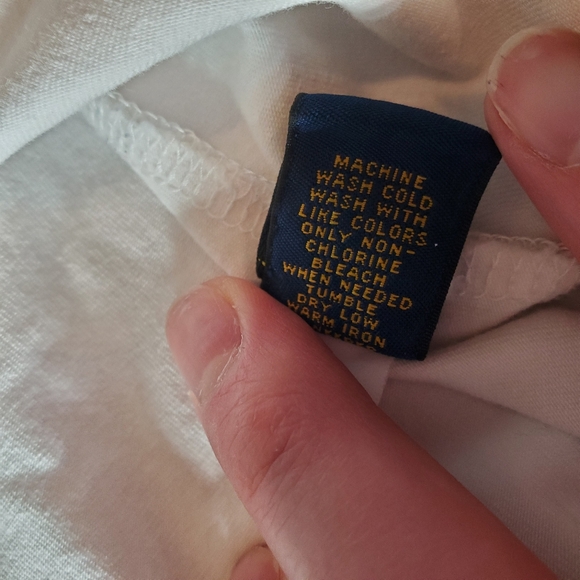 Polo Ralph Lauren Girls White with Embroidered Pink Horse Chest Logo Size 5 - Picture 11 of 16